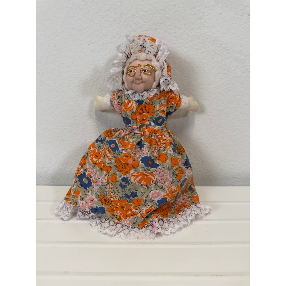 Vintage Topsy Turvy Doll Little Red Riding Hood Grandma Wolf 3-in-1 Flip Doll